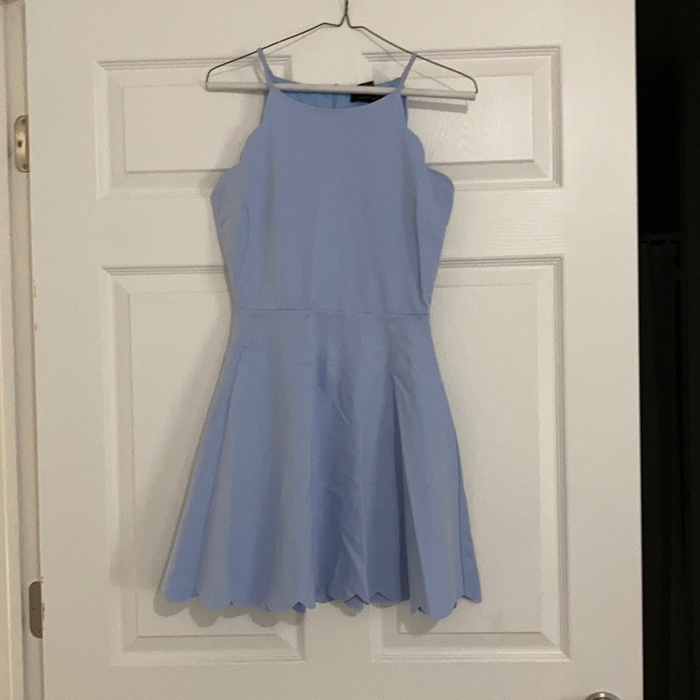 Worn once! Blue scallop dress